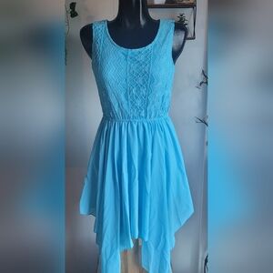 Katie blue asymmetrical dress Size m